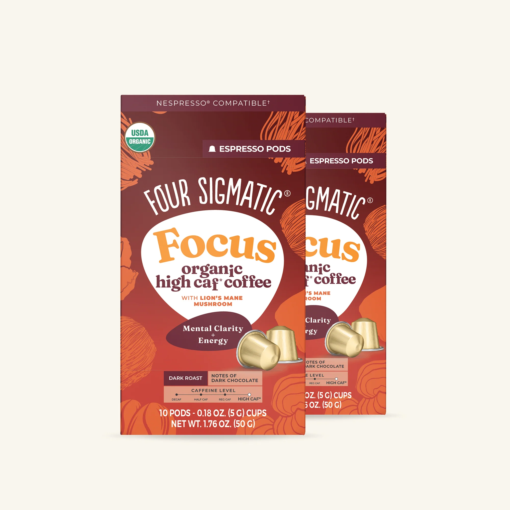 Focus Dark Roast High Caf Espresso Pods (10ct) - Image 3