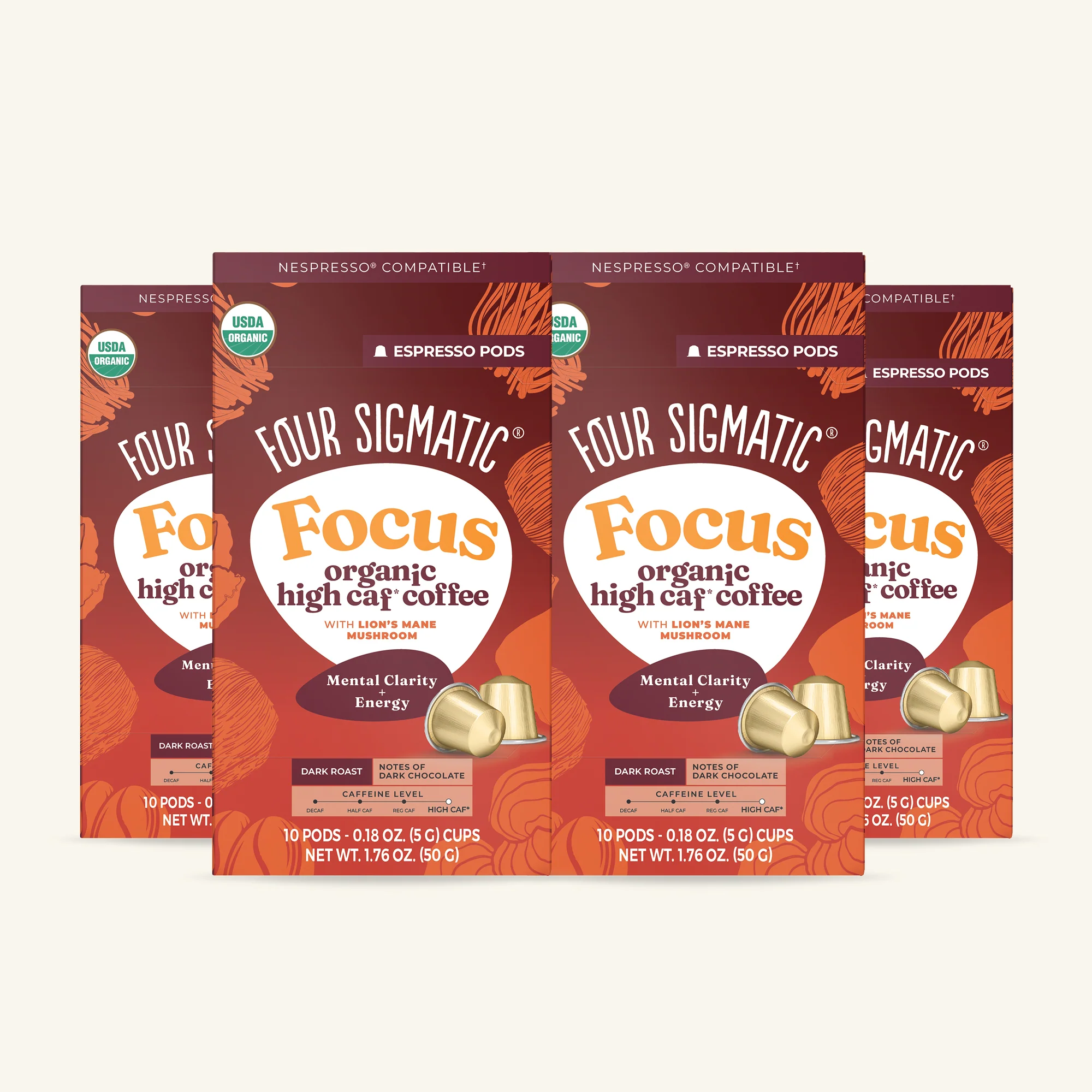 Focus Dark Roast High Caf Espresso Pods (10ct) - Image 4