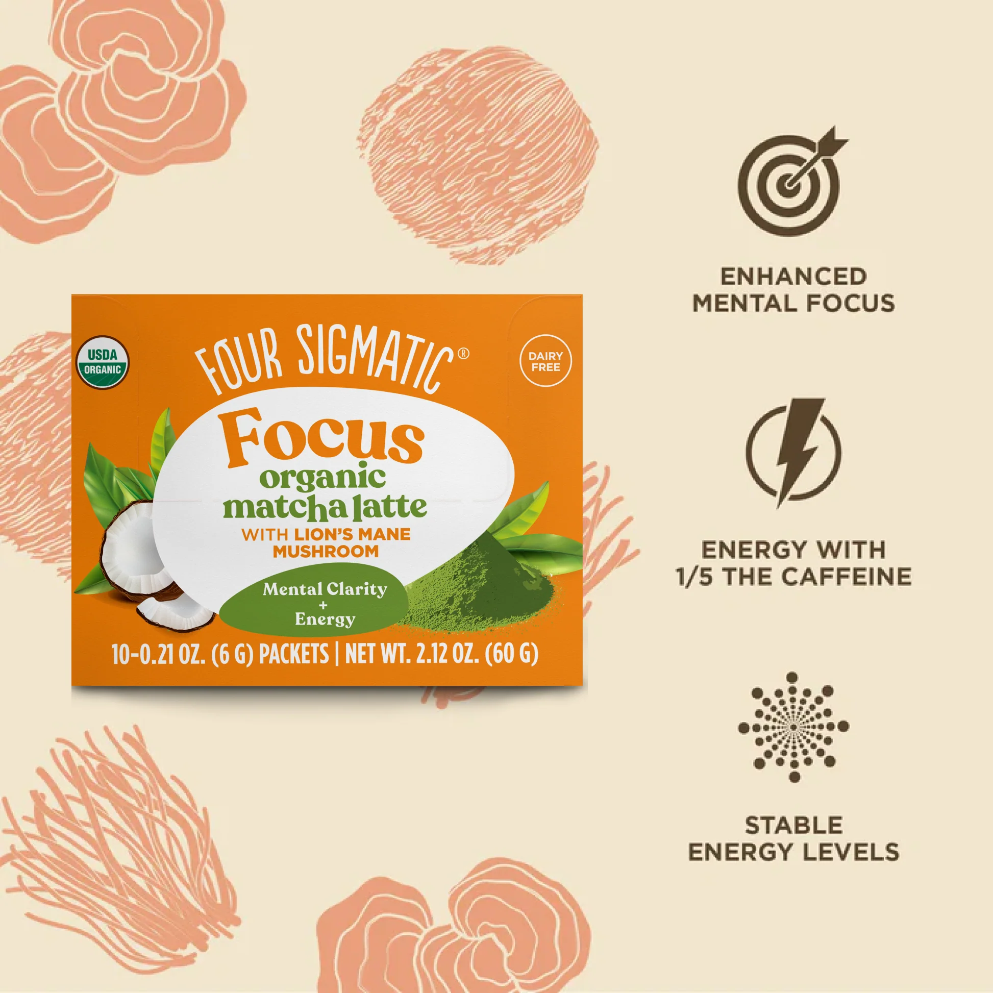 Focus Matcha Latte, Packets - Image 3