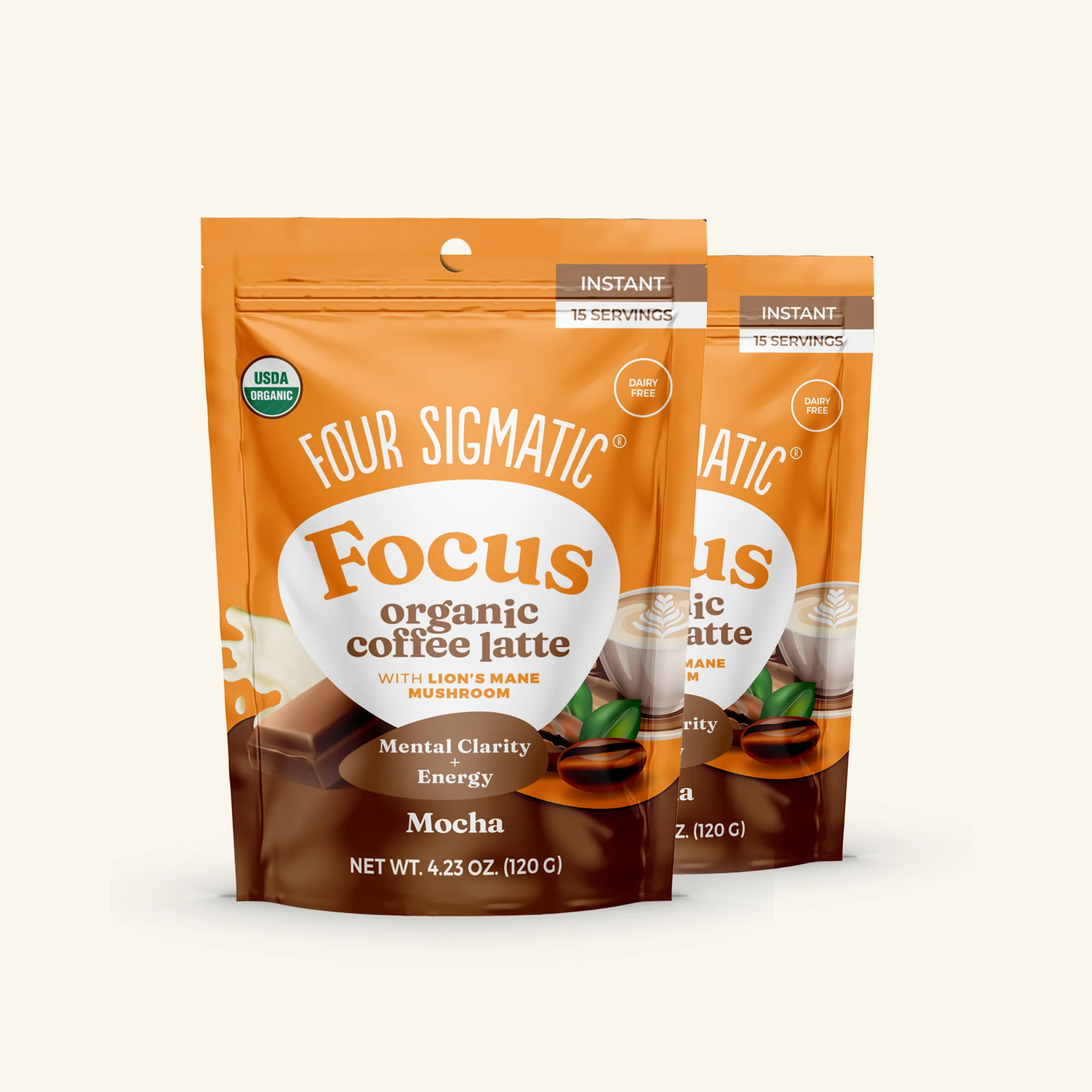 Focus Organic Coffee Latte - Mocha - Image 3