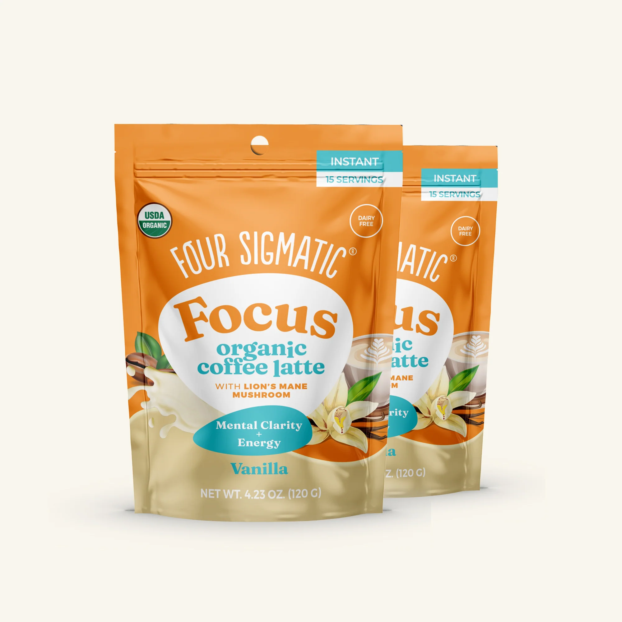 Focus Organic Coffee Latte - Vanilla - Image 3