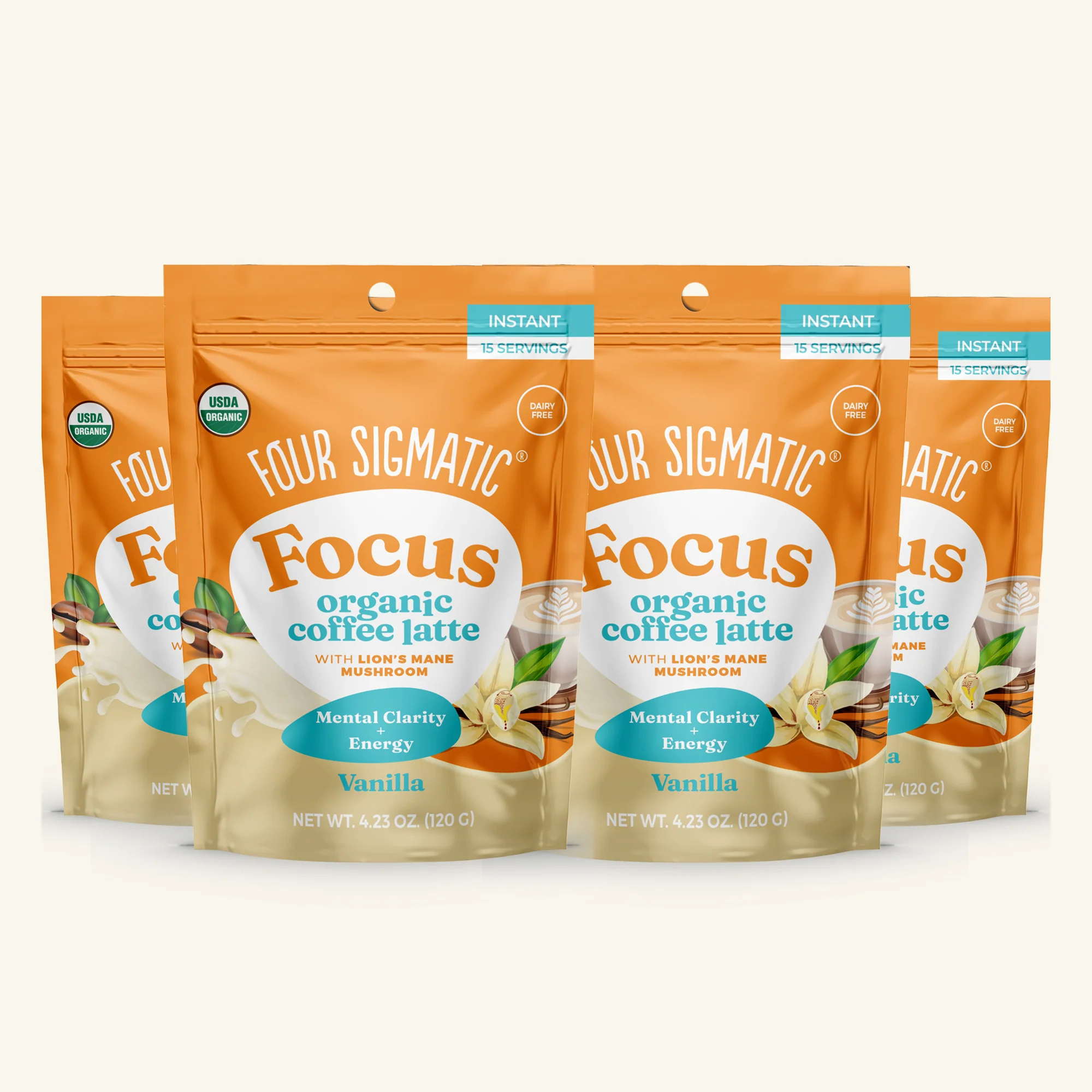 Focus Organic Coffee Latte - Vanilla - Image 4